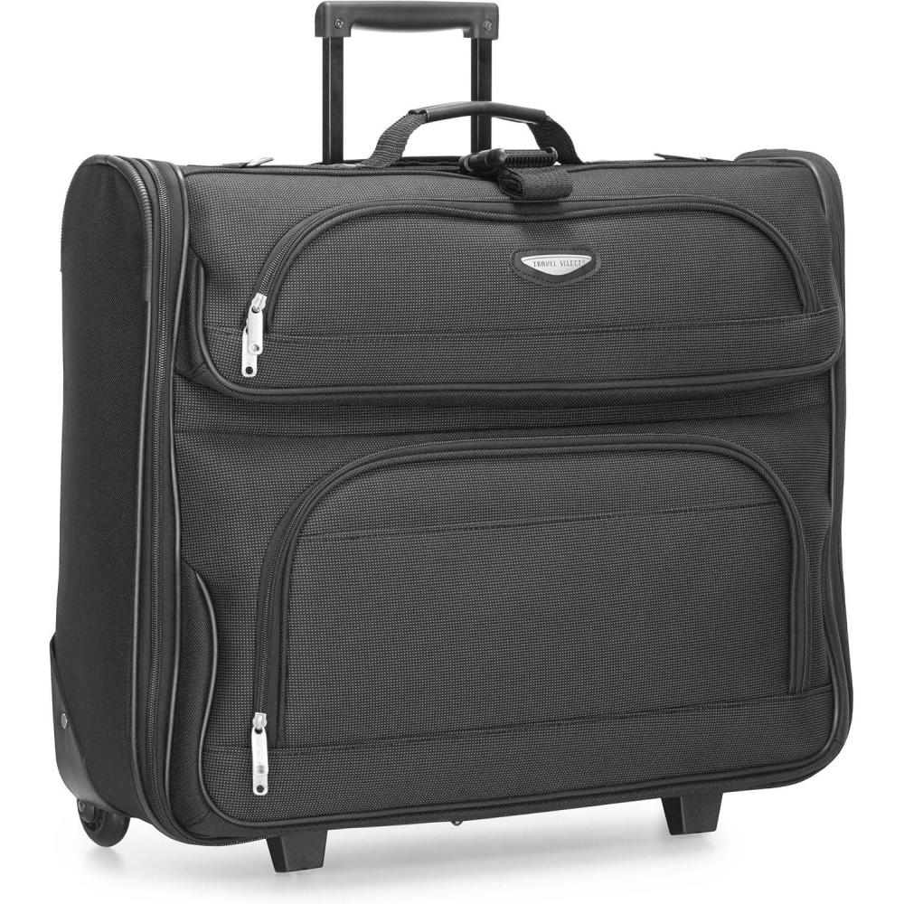 imageTravel Select Amsterdam Business Rolling Garment Bag Softside Expandable Rolling 2Wheeled Suit Carrier Black One SizeGray