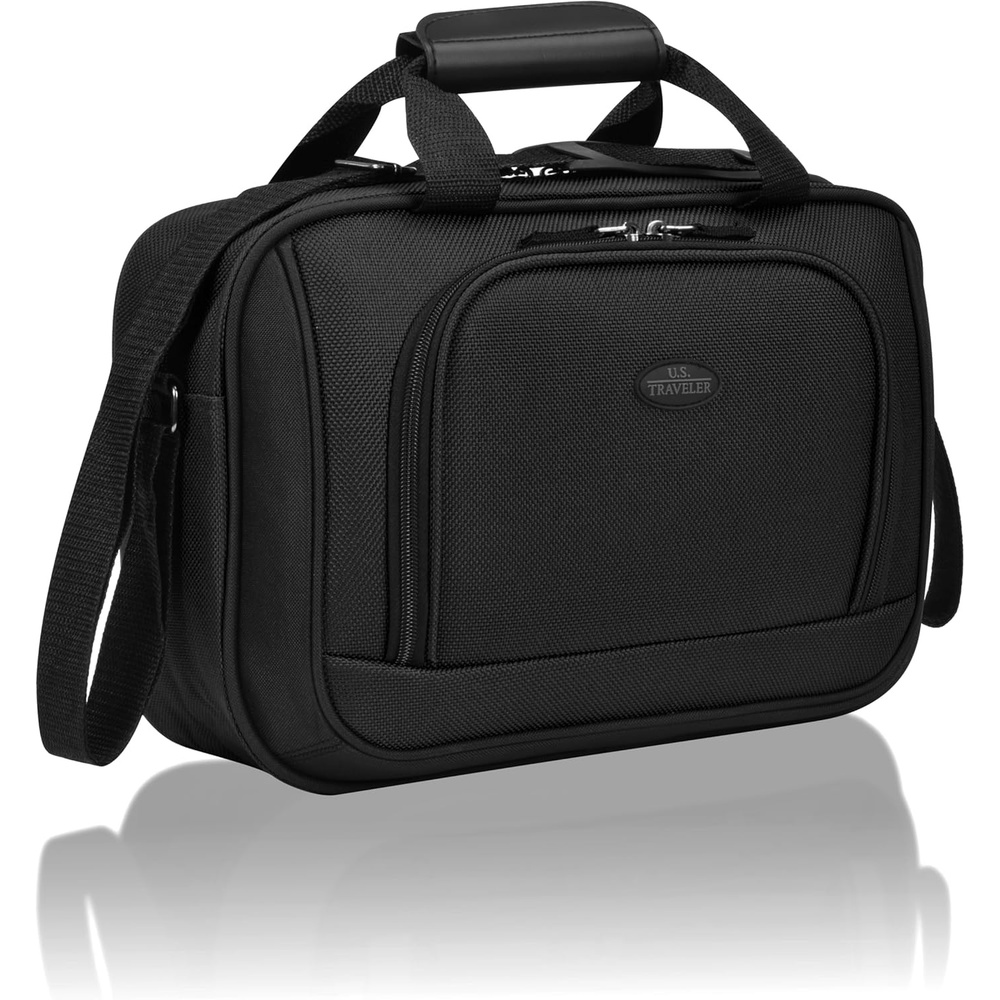 image:imageUS Traveler Rio 14 Travel Tote Bag Lightweight 1200D CarryOn Bag for Women amp MenBlack