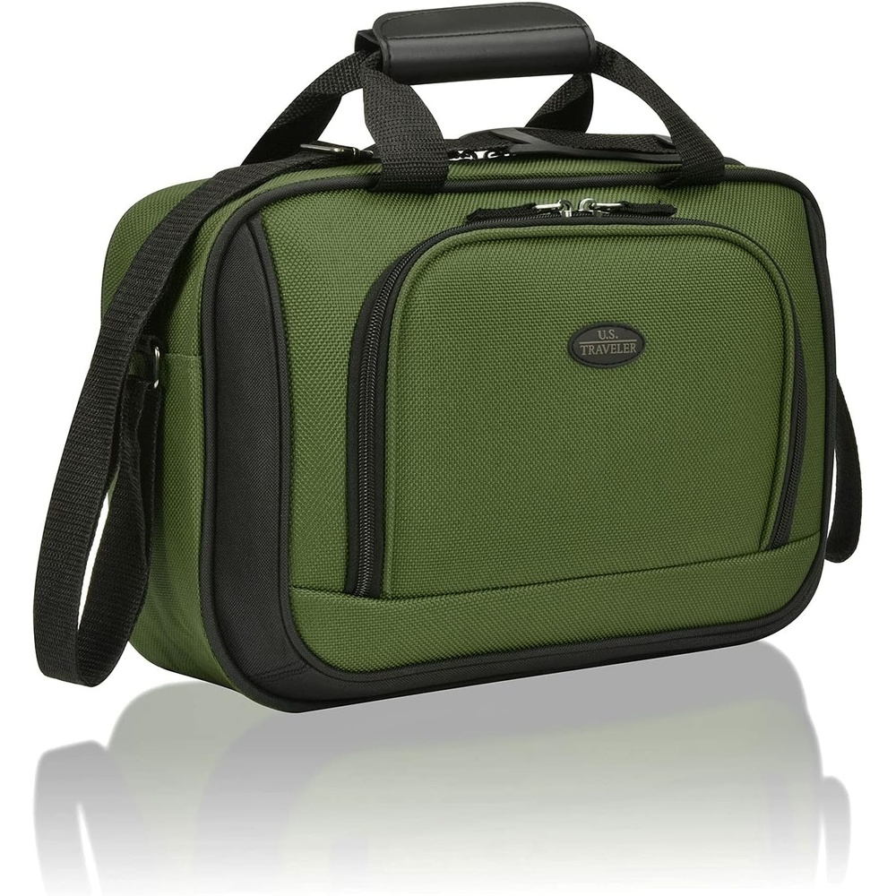 image:imageUS Traveler Rio 14 Travel Tote Bag Lightweight 1200D CarryOn Bag for Women amp MenGreen