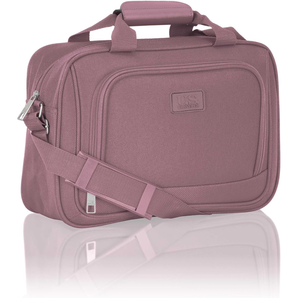 image:imageUS Traveler Rio 14 Travel Tote Bag Lightweight 1200D CarryOn Bag for Women amp MenMauve