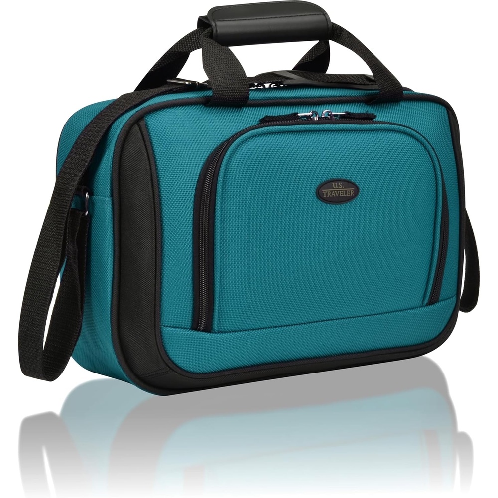 image:imageUS Traveler Rio 14 Travel Tote Bag Lightweight 1200D CarryOn Bag for Women amp MenTeal