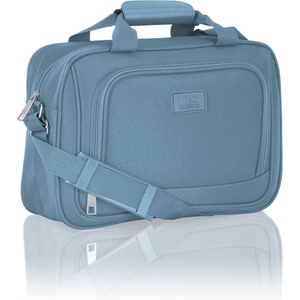 U.S. Traveler Rio 14″ Travel Tote Bag, Lightweight 1200D Carry-On Bag for Women & Men(Light Blue)