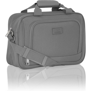 U.S. Traveler Rio 14″ Travel Tote Bag, Lightweight 1200D Carry-On Bag for Women & Men(Light Grey)